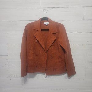 Beautiful fax Suede Jacket in Auburn Brown Super sofe and cozy inside and out
